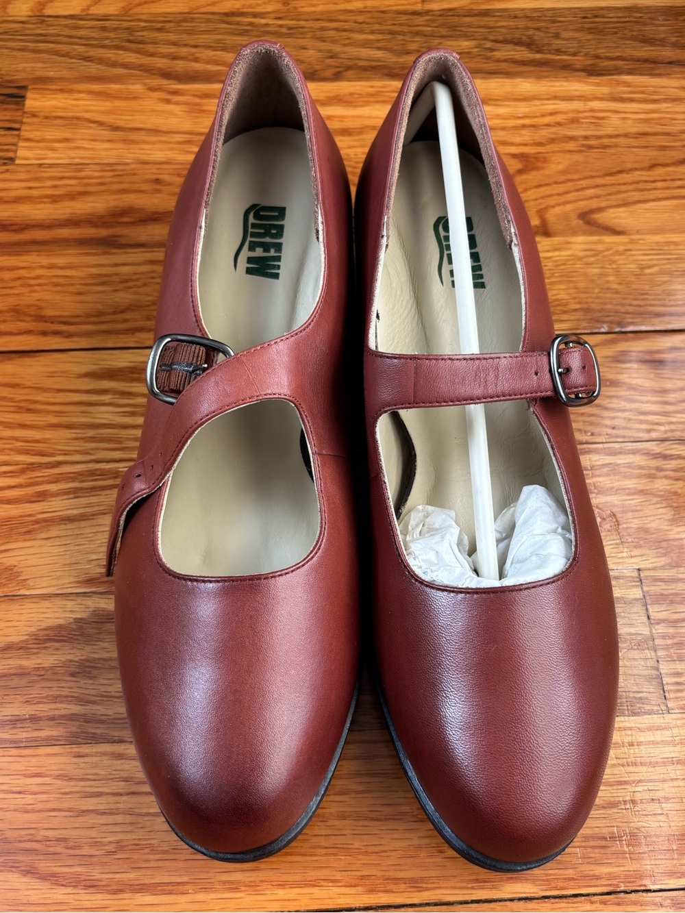 Drew Mary Jane Flats in Acorn Brown Size 10M NIB